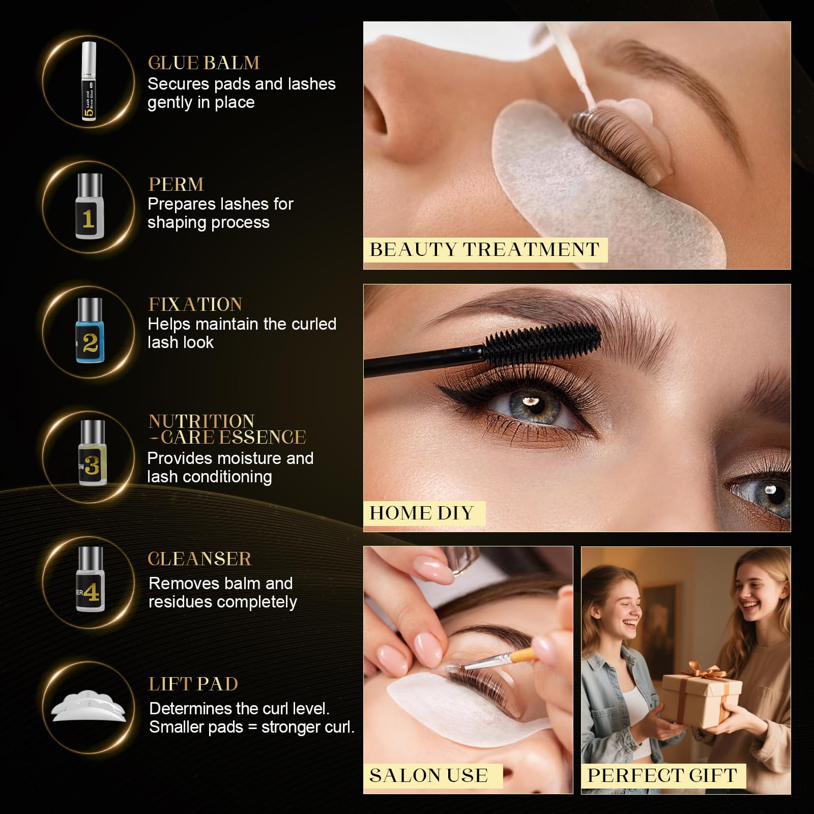 Siripine eyelash lift kit step-by-step instructions help beginners achieve at-home results
