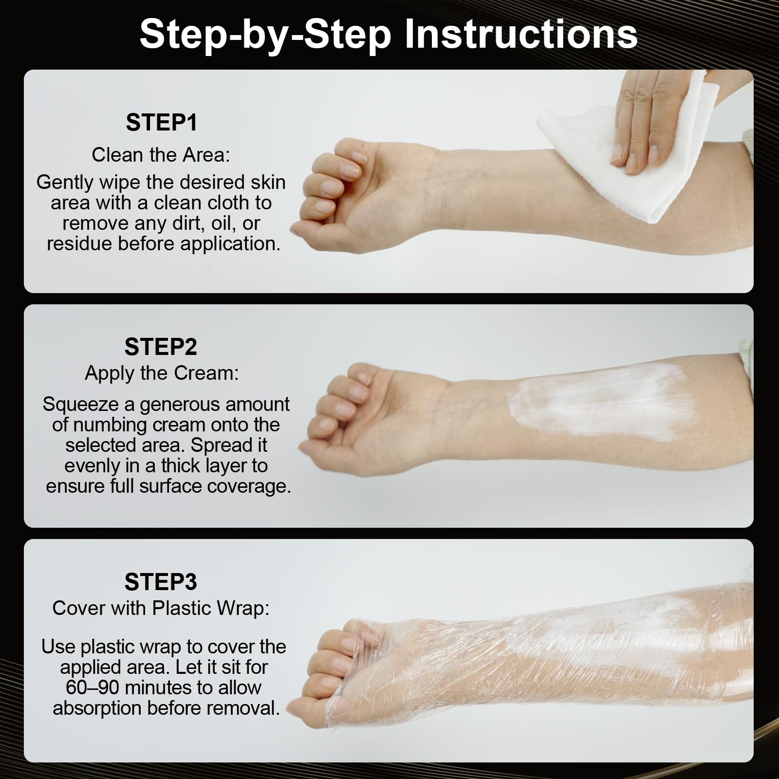 Siripine Numbing Cream fragrance-free formula ideal for sensitive skin users.