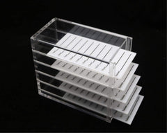 Sisiter 4-layer makeup storage helps organize false lashes, mink lashes, and more