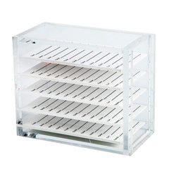 Sisiter acrylic 4-layer eyelash storage box with drawer view for quick selection