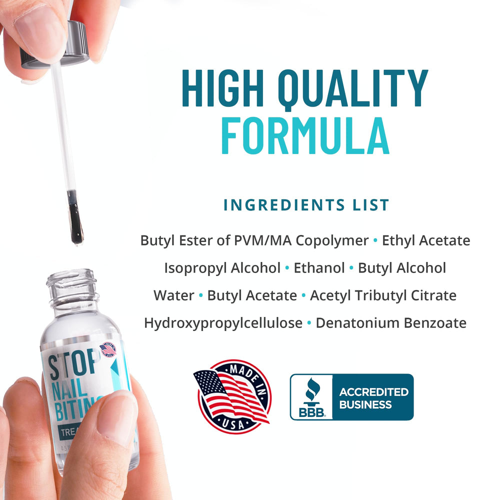 SISQUOC HEALTHCARE Stop Nail Biting clear coat provides a safe, gentle deterrent