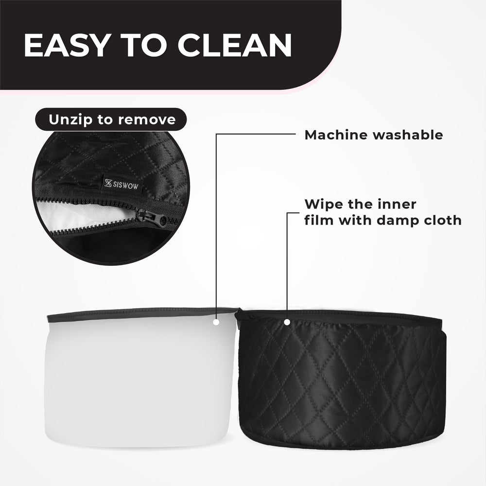 SISWOW heat-cap timer display helps choose 30-60 minute conditioning sessions