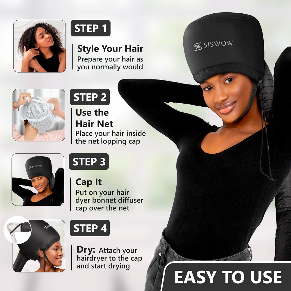 SISWOW secure-fit headband cap offers comfortable, secure wear.