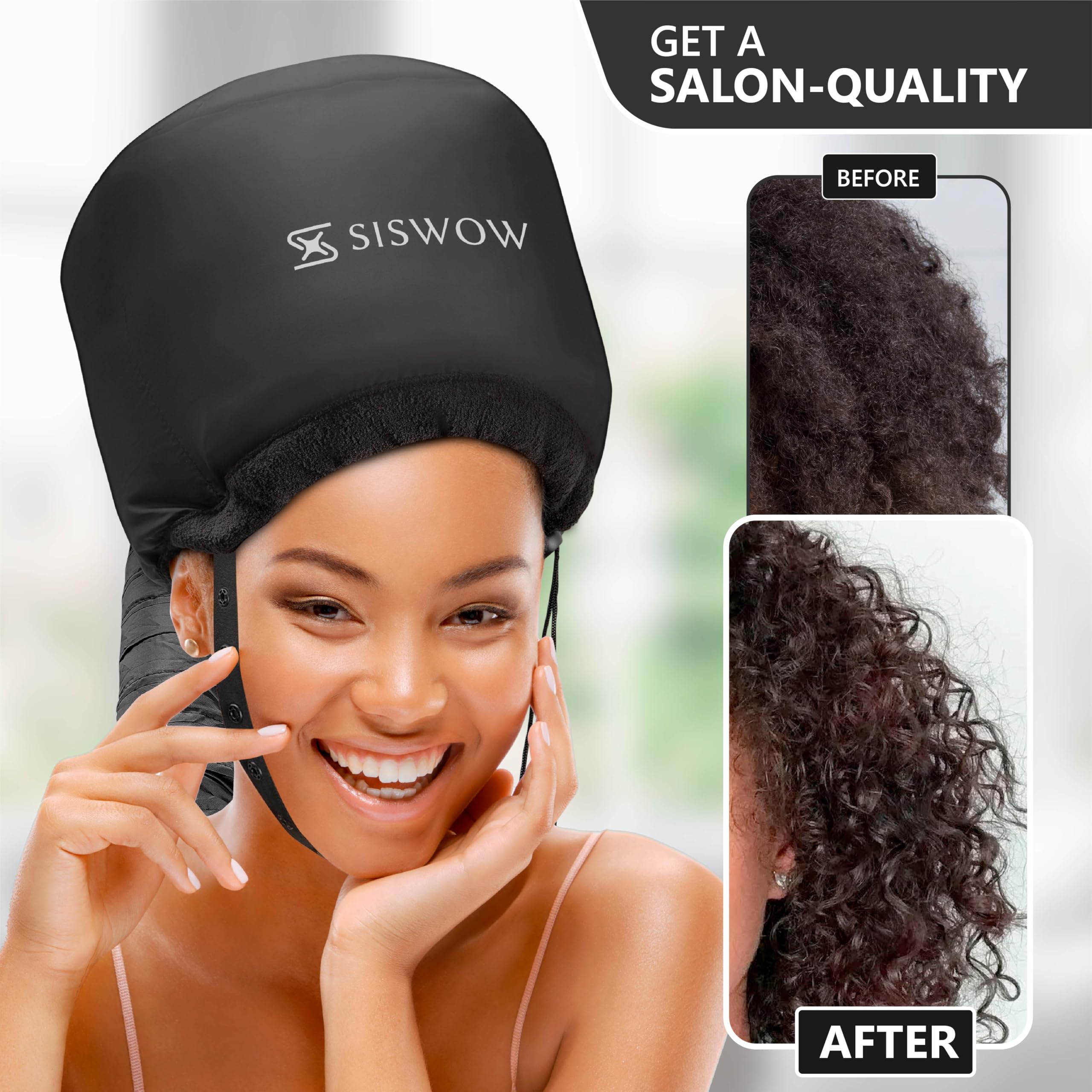 SISWOW travel-friendly cap with storage pouch for on-the-go care.