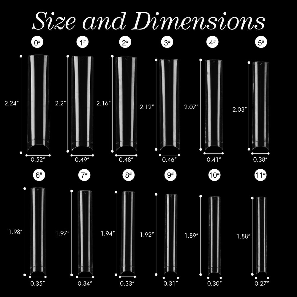 SITELENABY grid-separated sizes for easy selection and accurate nail fit.