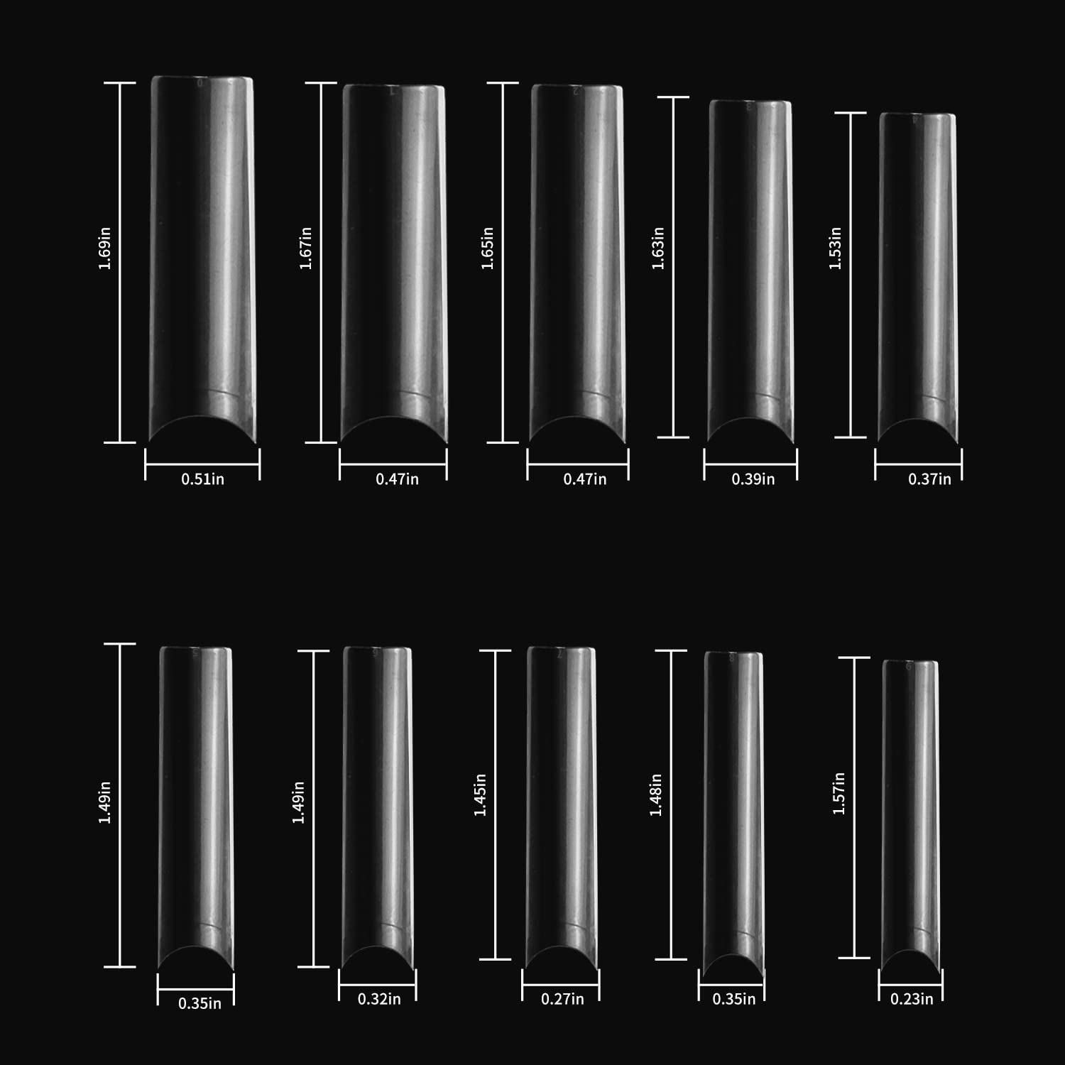 SITELENABY xxl square tips feature elegant square ends
