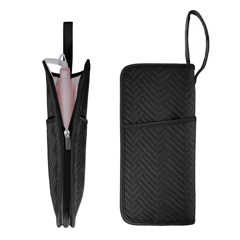 SITHON hot iron holder and mat close-up showing heat-resistant surface for safe styling.