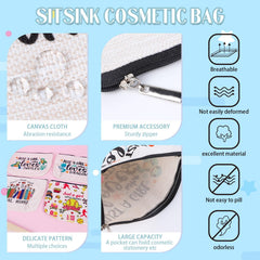 Sitsink cruise makeup bag compact size, fits toiletries and essentials in a carry-on.
