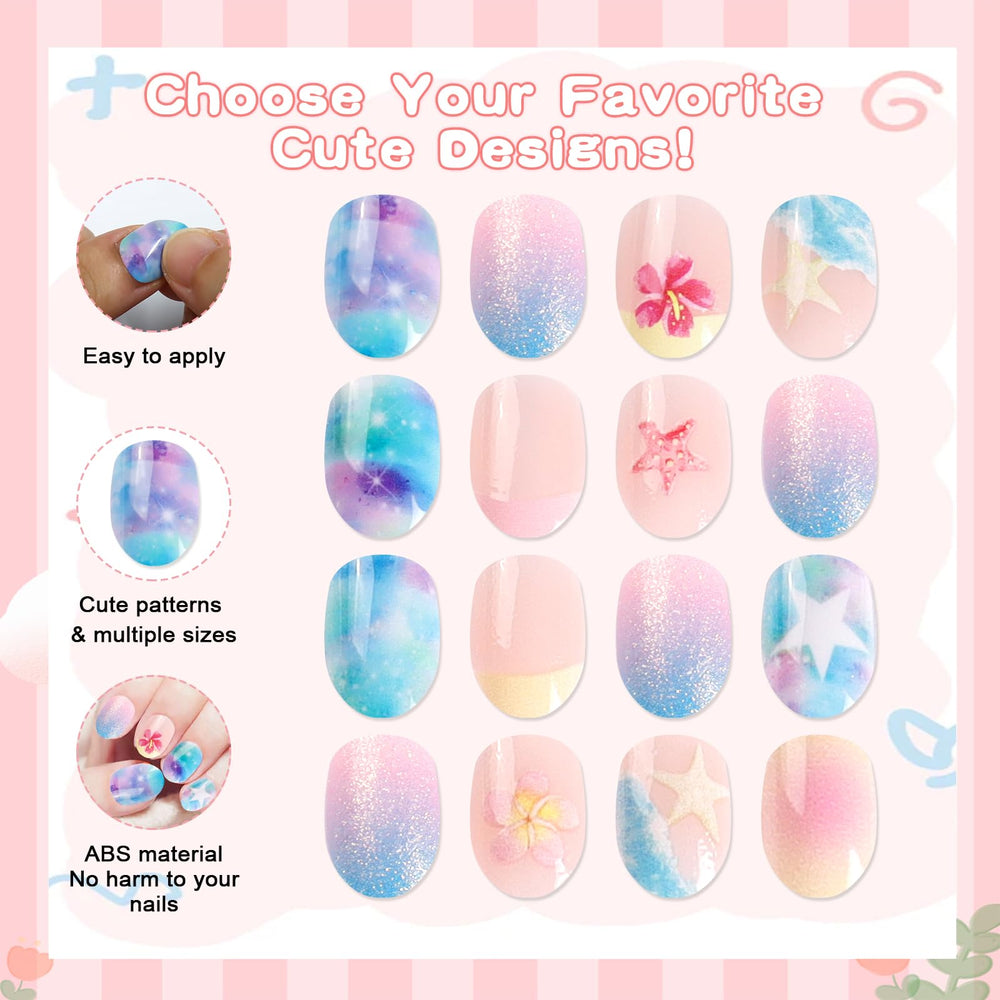 SIUSIO 12 sizes ensure a comfortable fit for kids' nails