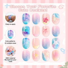 SIUSIO 12 sizes ensure a comfortable fit for kids' nails