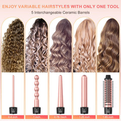 Sixriver ionic curling brush 1.65-inch in action delivering smooth, frizz-free shine.