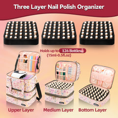 SIYNPAV nail lamp fits upper compartment for all-in-one setup