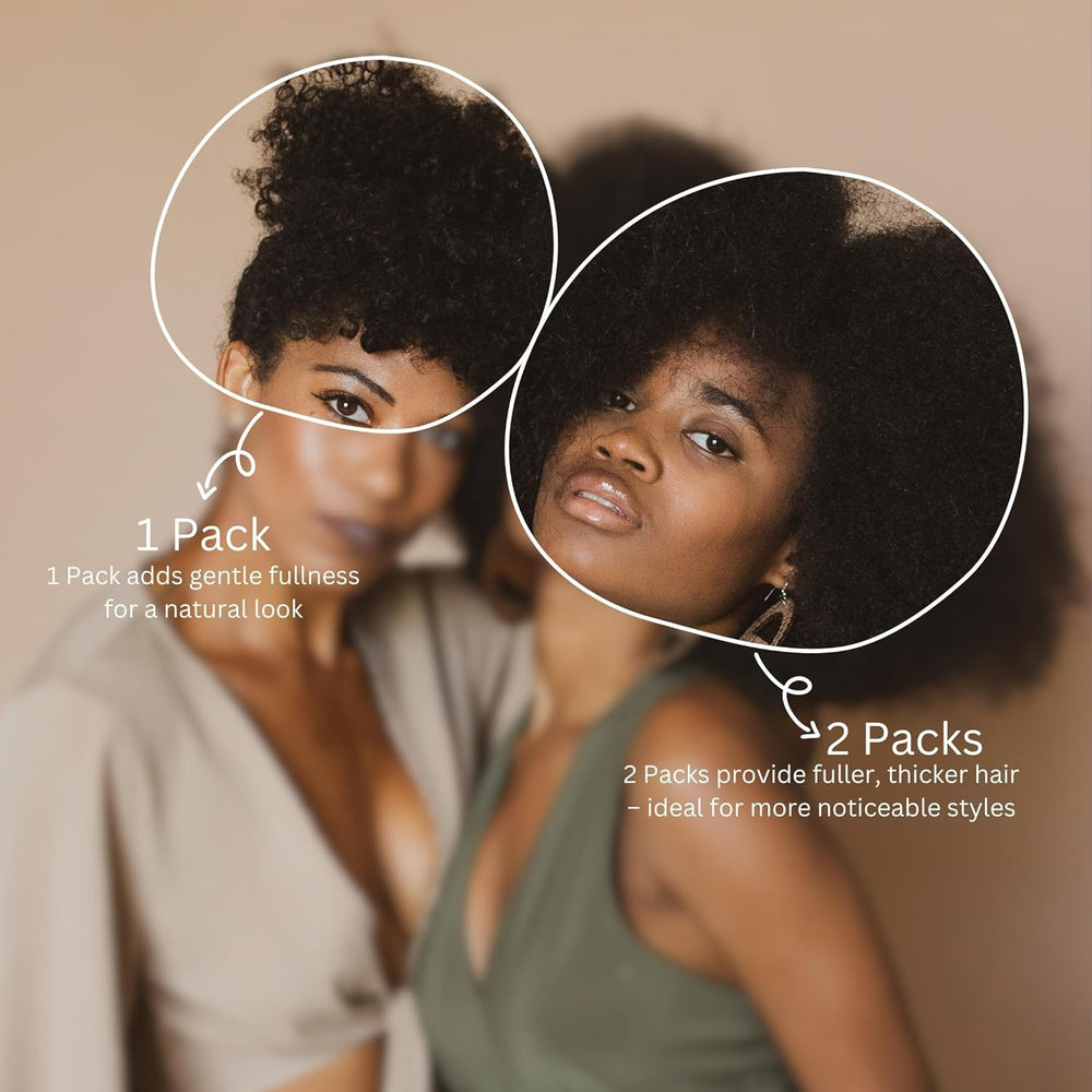 SIYUSI kinky curly clip-in extensions seven-piece set for full coverage.