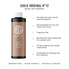 SJOLIE SUNLESS spray nozzle demonstrates even application with minimal overspray.