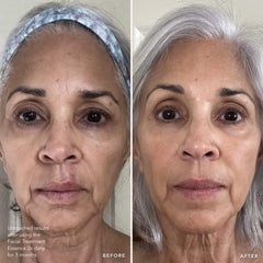 SK-II Glow Up Duo face mask on face demonstrates 10–15 minute hydration and glow