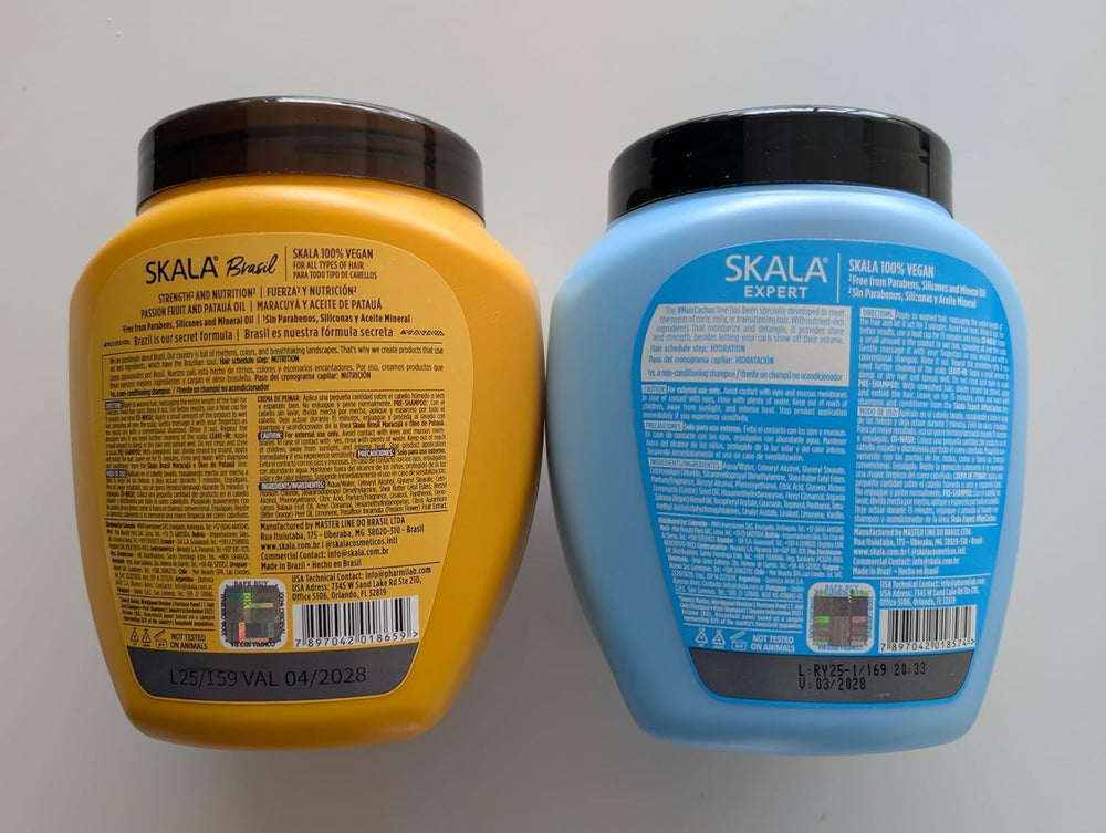 SKALA Hair Type 3ABC Passion Fruit cream closeup highlights definition and manageability for curly hair.