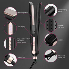 Skimi Airflow Styler 360° cool airflow vents enable quick setting and shine.