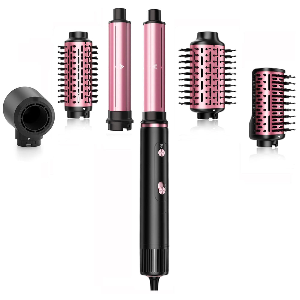 SKIMMI 110k motor hair dryer brush in black for fast drying and smooth shine.