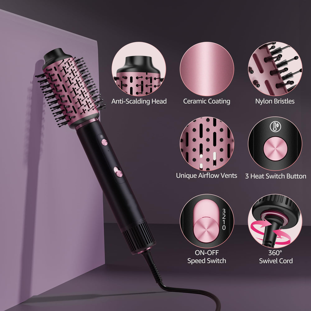 SKIMMI Coanda airflow waves illustrate natural-looking curls with gentle heat.