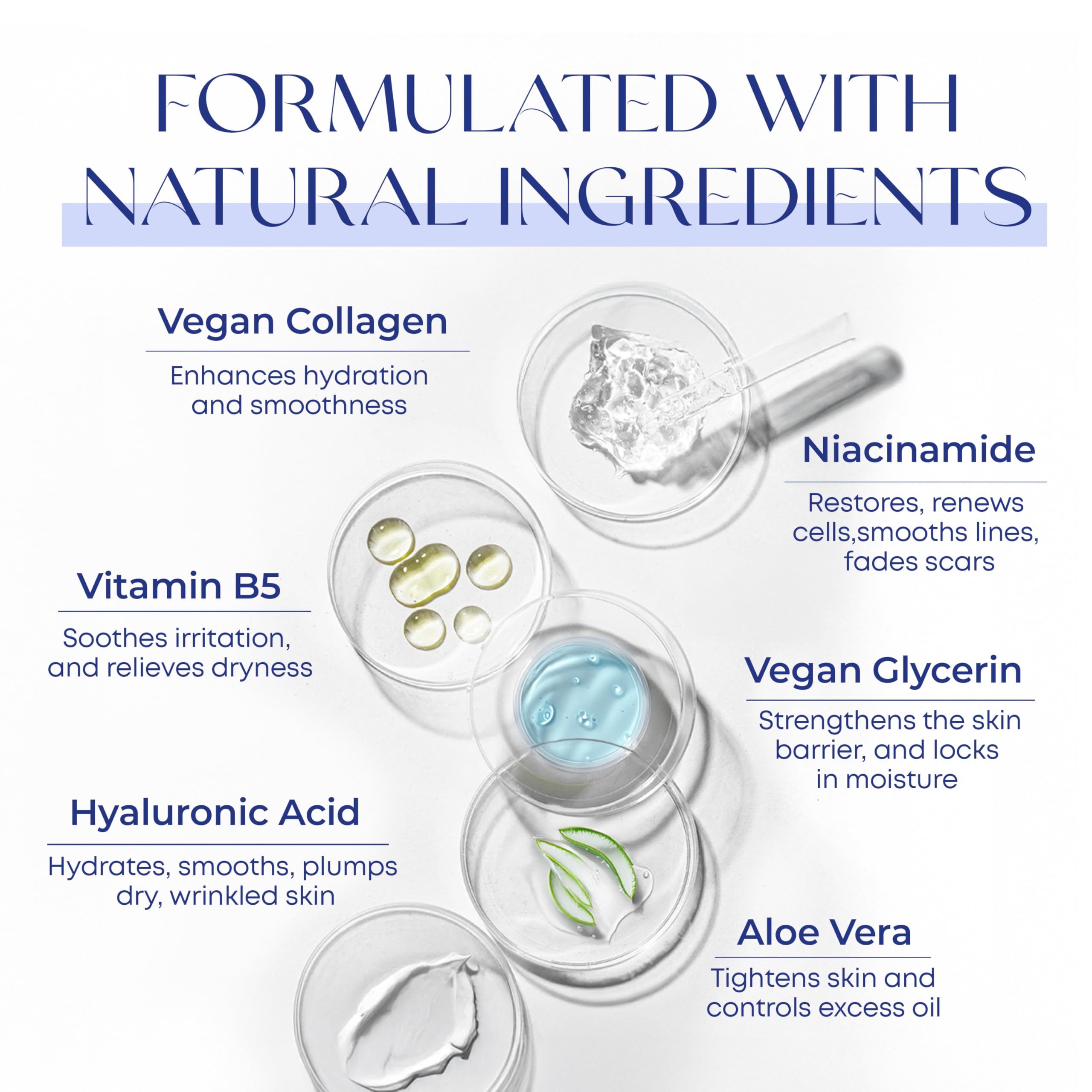 Skin 2.0 Collagen Serum texture shot conveys smooth skin and elasticity.