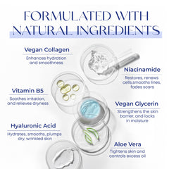 Skin 2.0 Collagen Serum texture shot conveys smooth skin and elasticity.