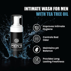 Skin Elements Intimate Wash for Men demonstrates easy daily-use cleansing in routine care.