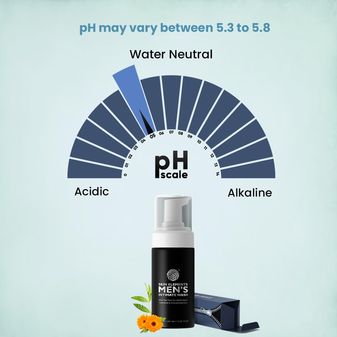 Skin Elements Intimate Wash witch-hazel-tonic emphasizes natural cleansing without greasiness.