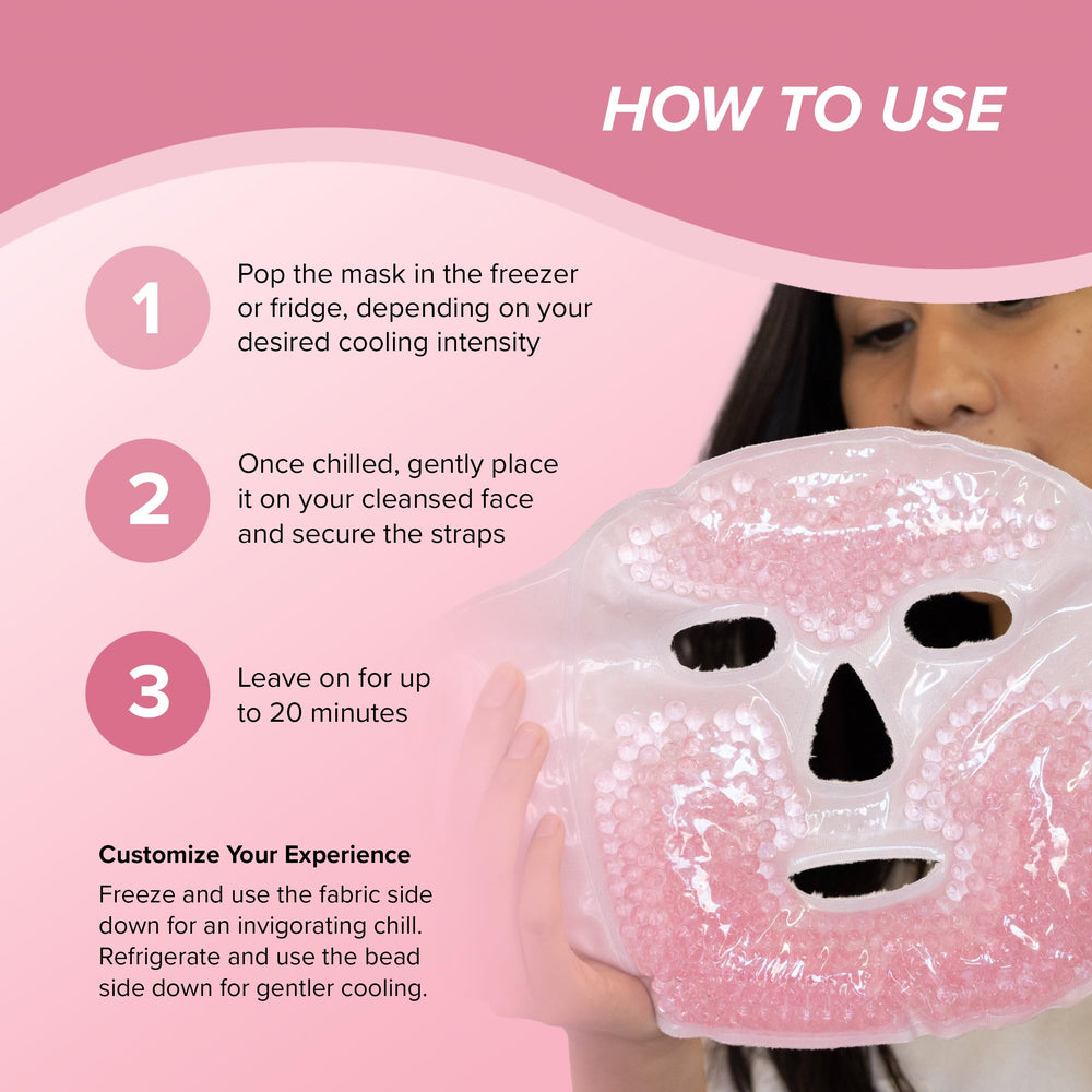 Skin Gym CryoChill adjustable strap showcasing secure fit for all face shapes.