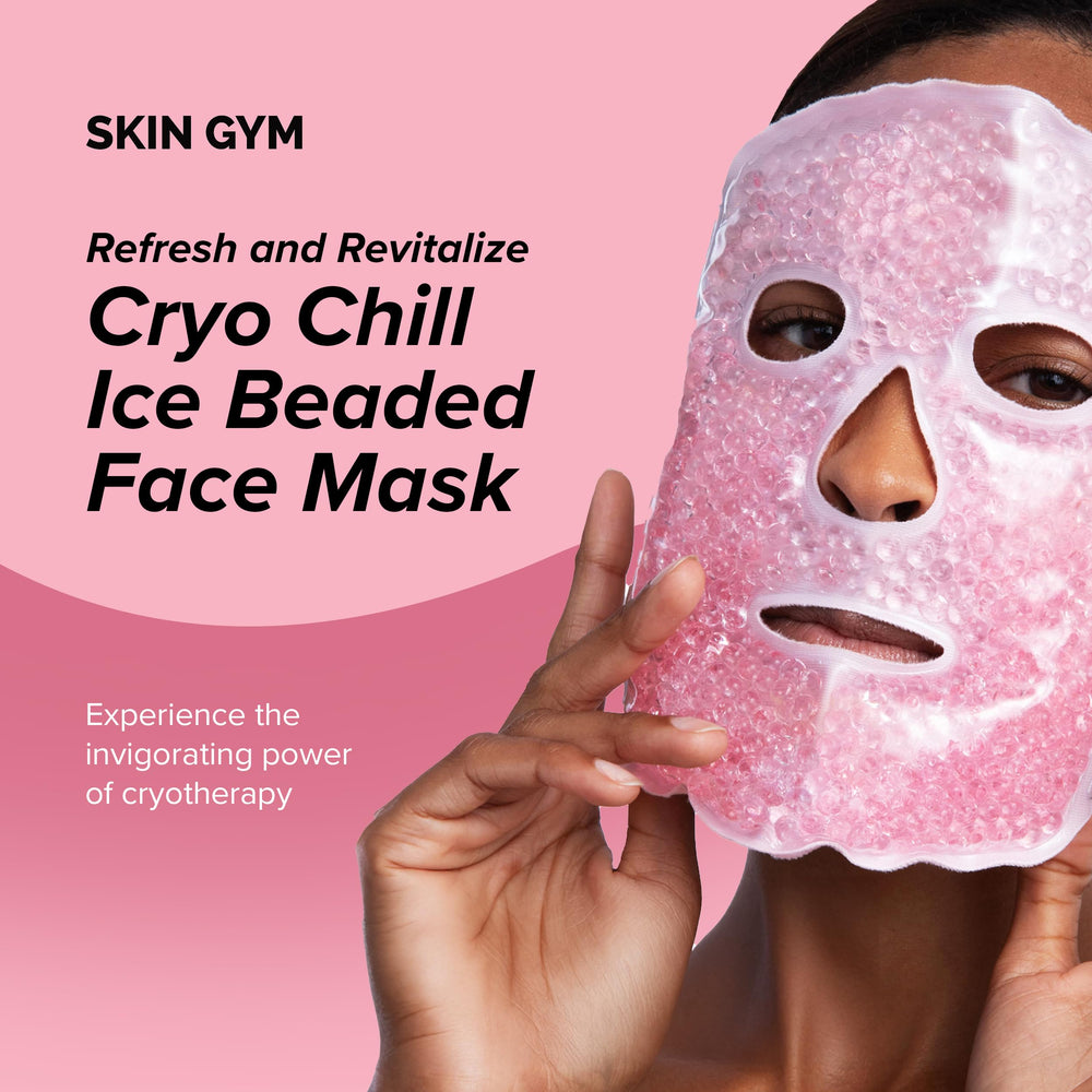 Skin Gym CryoChill beads side view demonstrating intense chill for puffiness relief.