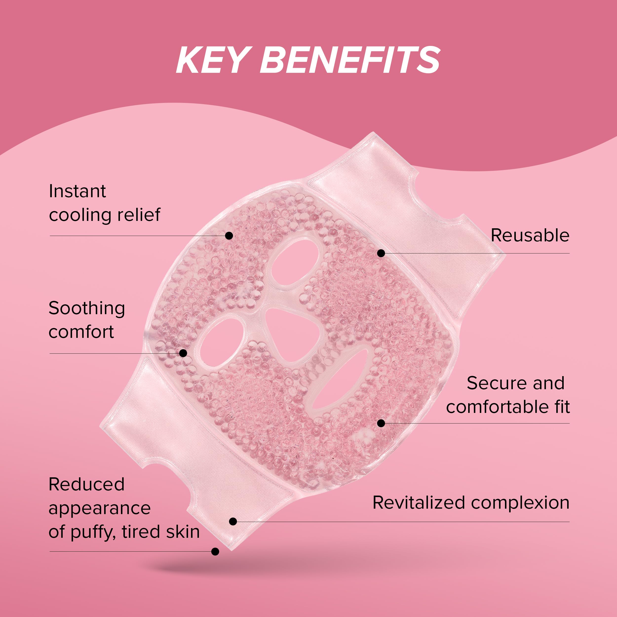 Skin Gym CryoChill fabric side showing gentle cooling for sensitive skin.