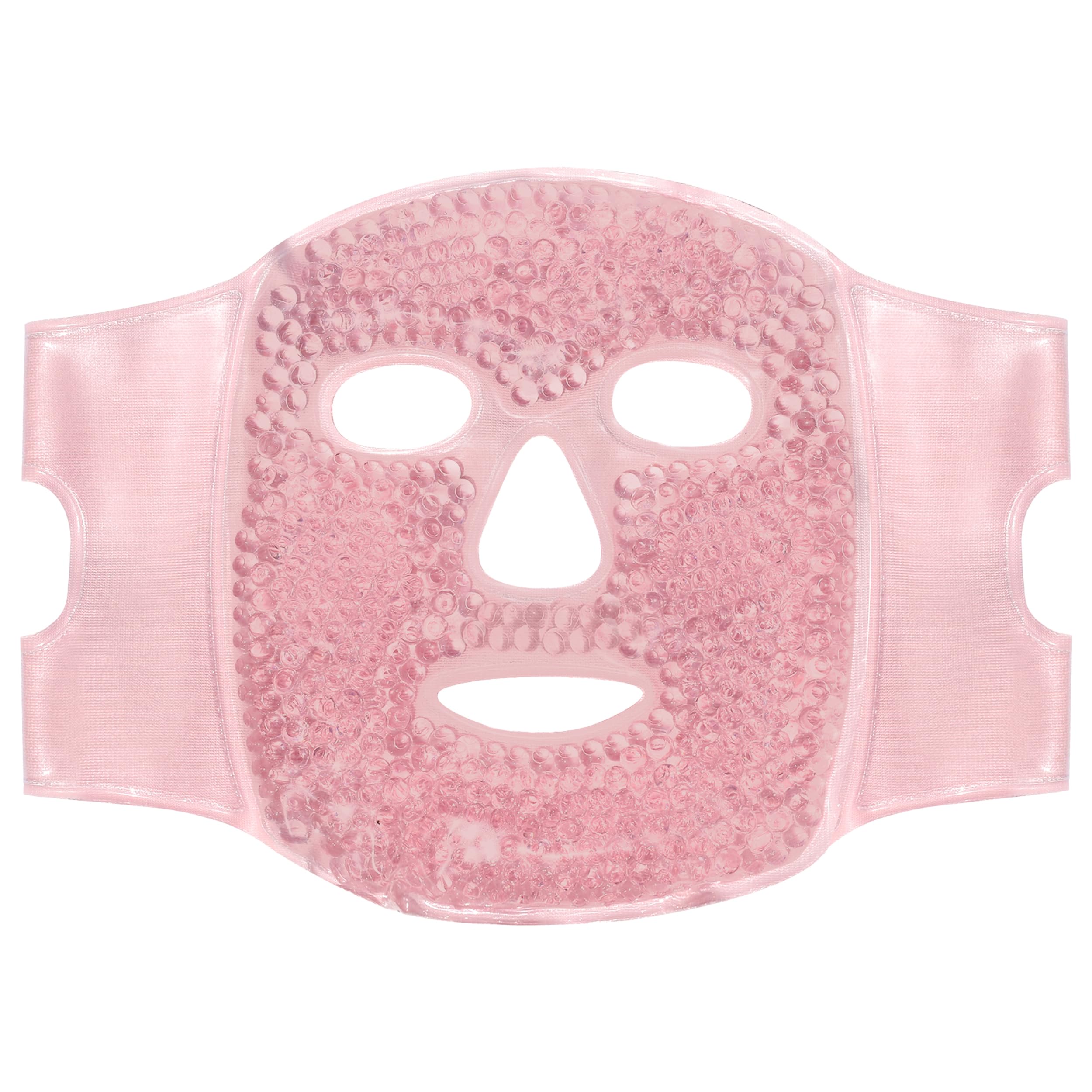Skin Gym CryoChill face mask closeup highlighting cooling gel beads for soothing relief.