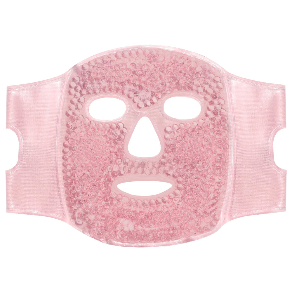 Skin Gym CryoChill face mask closeup highlighting cooling gel beads for soothing relief.