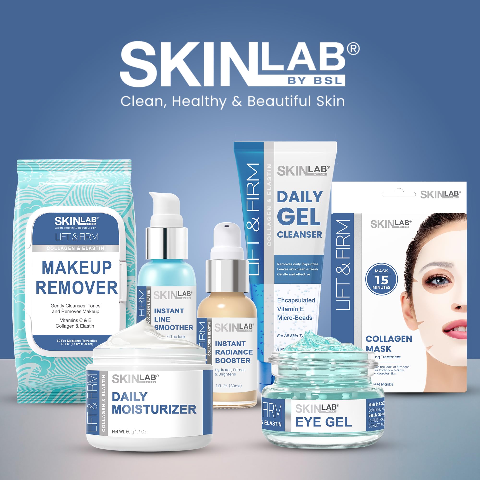SKIN LAB by BSL Lift & Firm Serum after-application glow and hydration on skin
