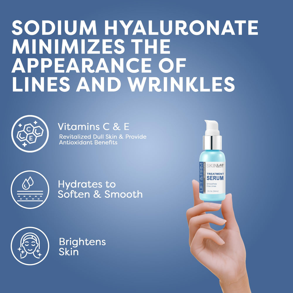 SKIN LAB by BSL Lift & Firm Serum application on neck area for firmer-looking contours