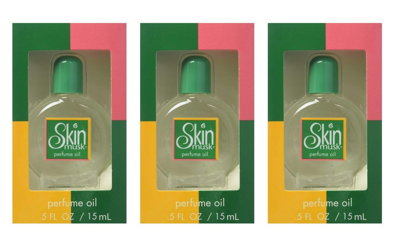 Skin Musk perfume oil bottle - portable fragrance for travel and daily wear