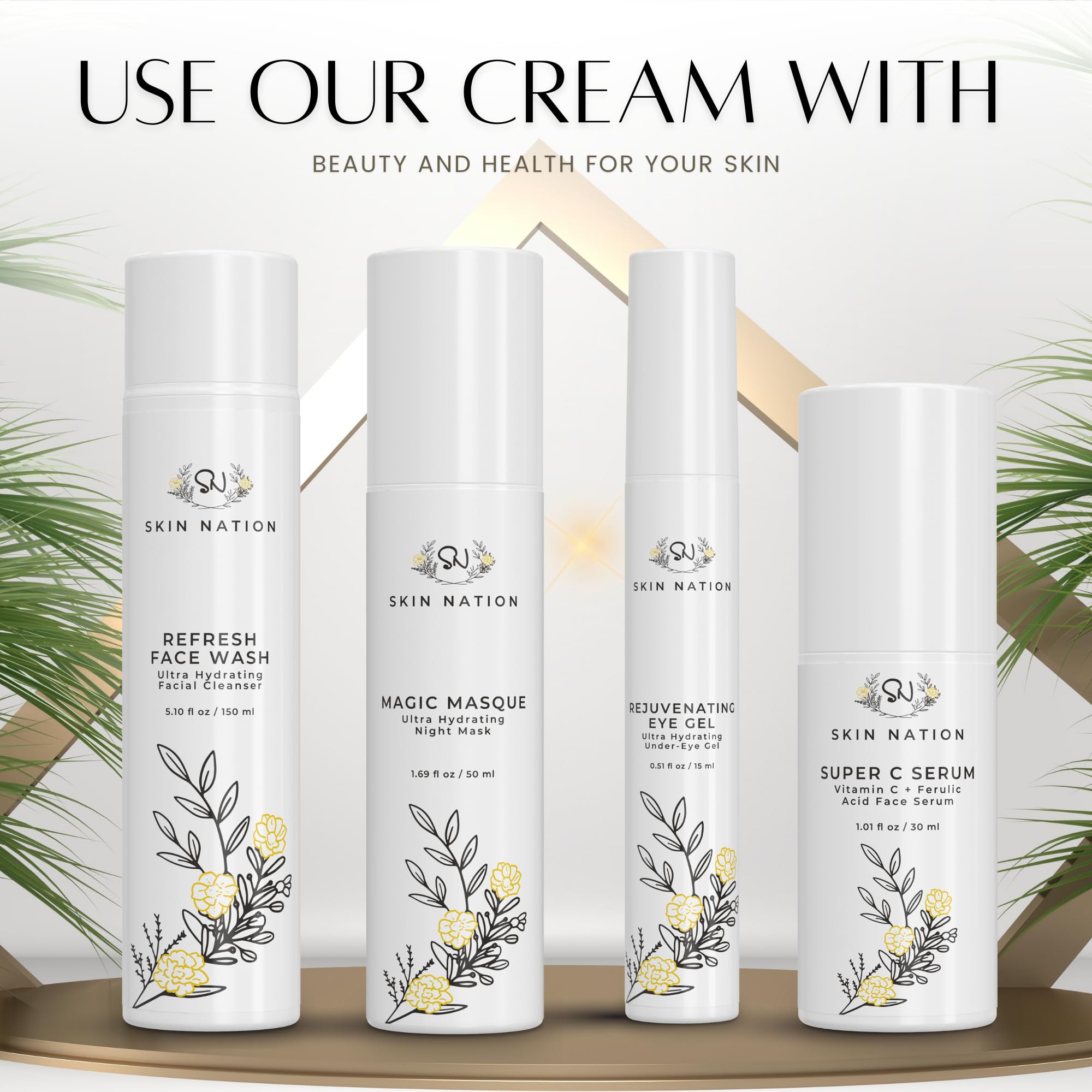 Skin Nation Renew Face Cream with green tea for radiance