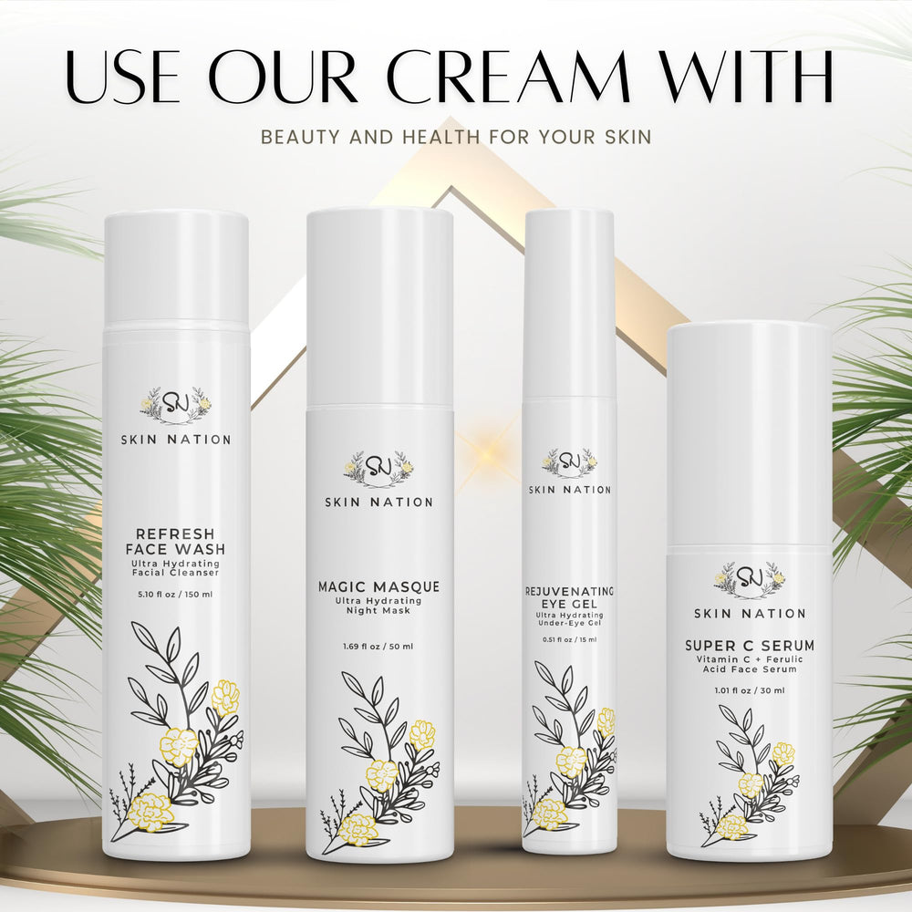 Skin Nation Renew Face Cream with green tea for radiance