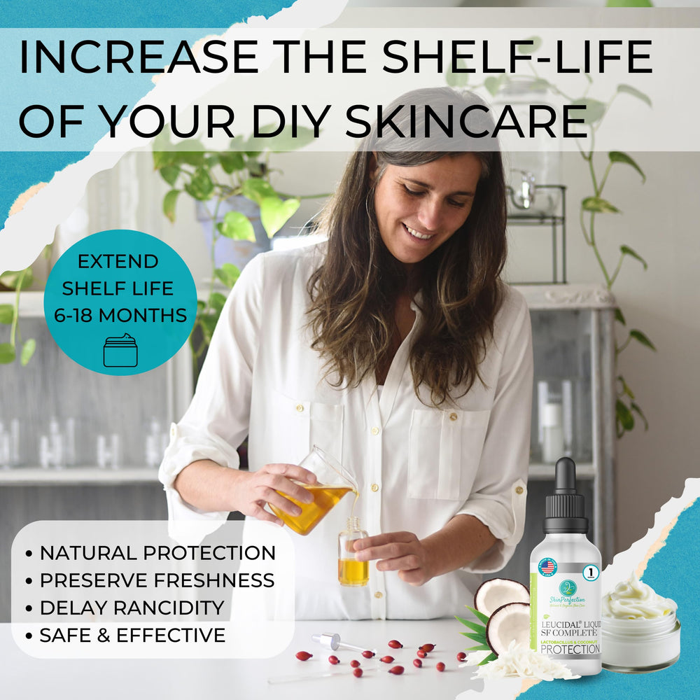 Skin Perfection Leucidal SF Complete serum-diy setup demonstrates formulation flexibility.