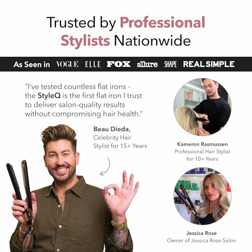 SRILabs StyleQ straightening in use for sleek results