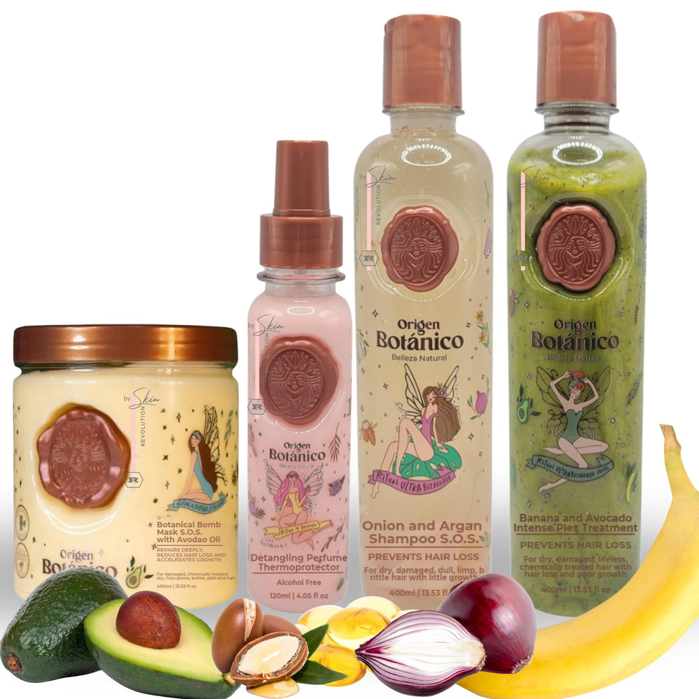 Skin Revolution Ritual Botanico Keratin packaging highlighting organic formula and safety benefits