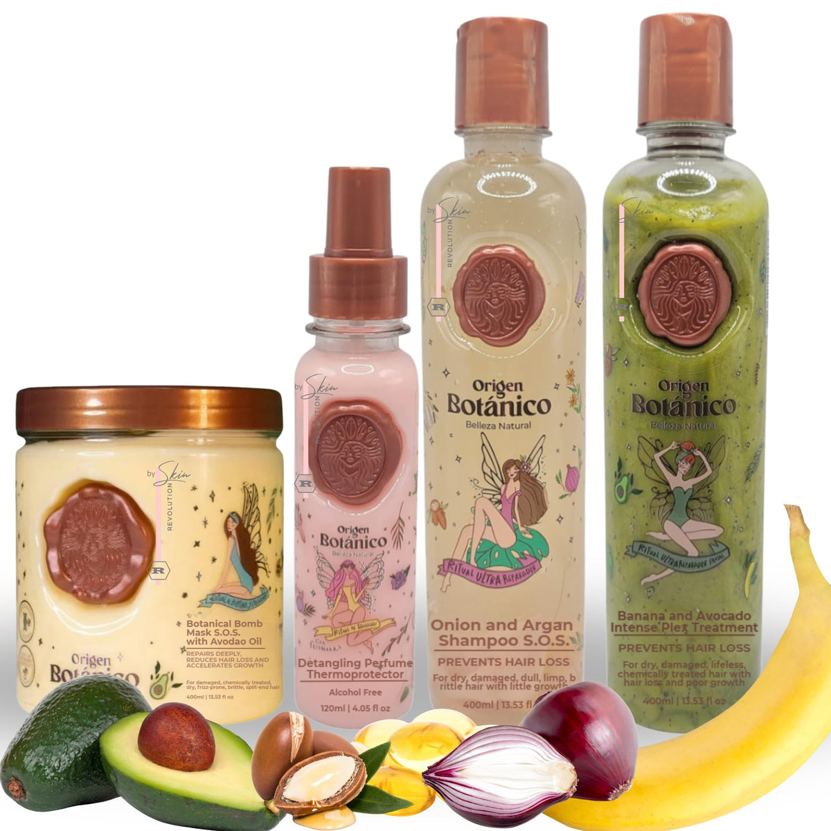 Skin Revolution Ritual Botanico Keratin packaging highlighting organic formula and safety benefits