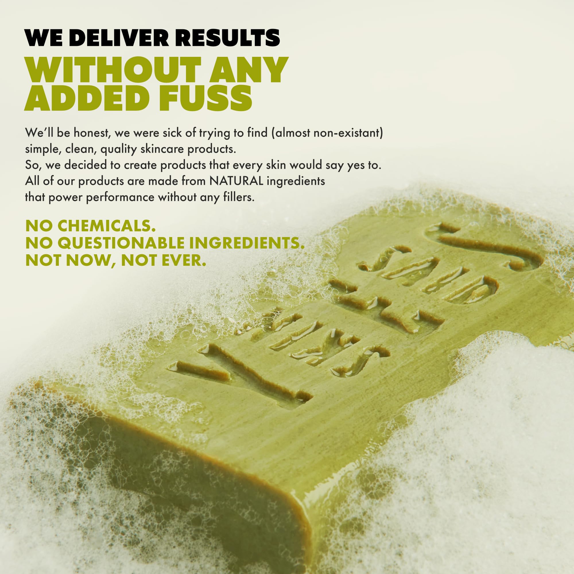 Skin Said Yes Pure Olive Oil Soap Bar vegan non-GMO cruelty-free