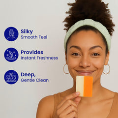 Skin Science Glutathione soap bars in a shower ready for face and body cleansing.