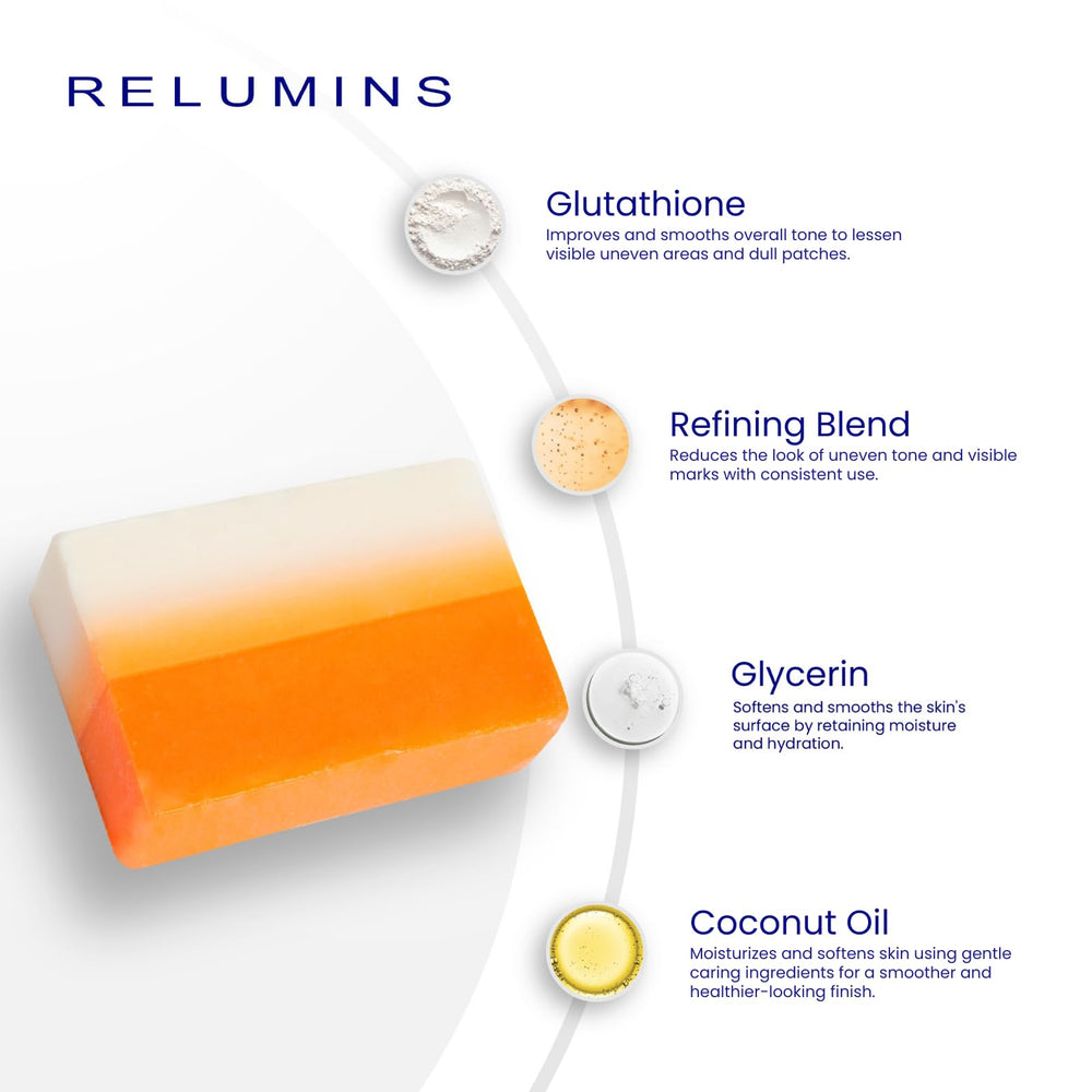 Skin Science Glutathione soap bars with bubbles for refreshed, smooth skin.
