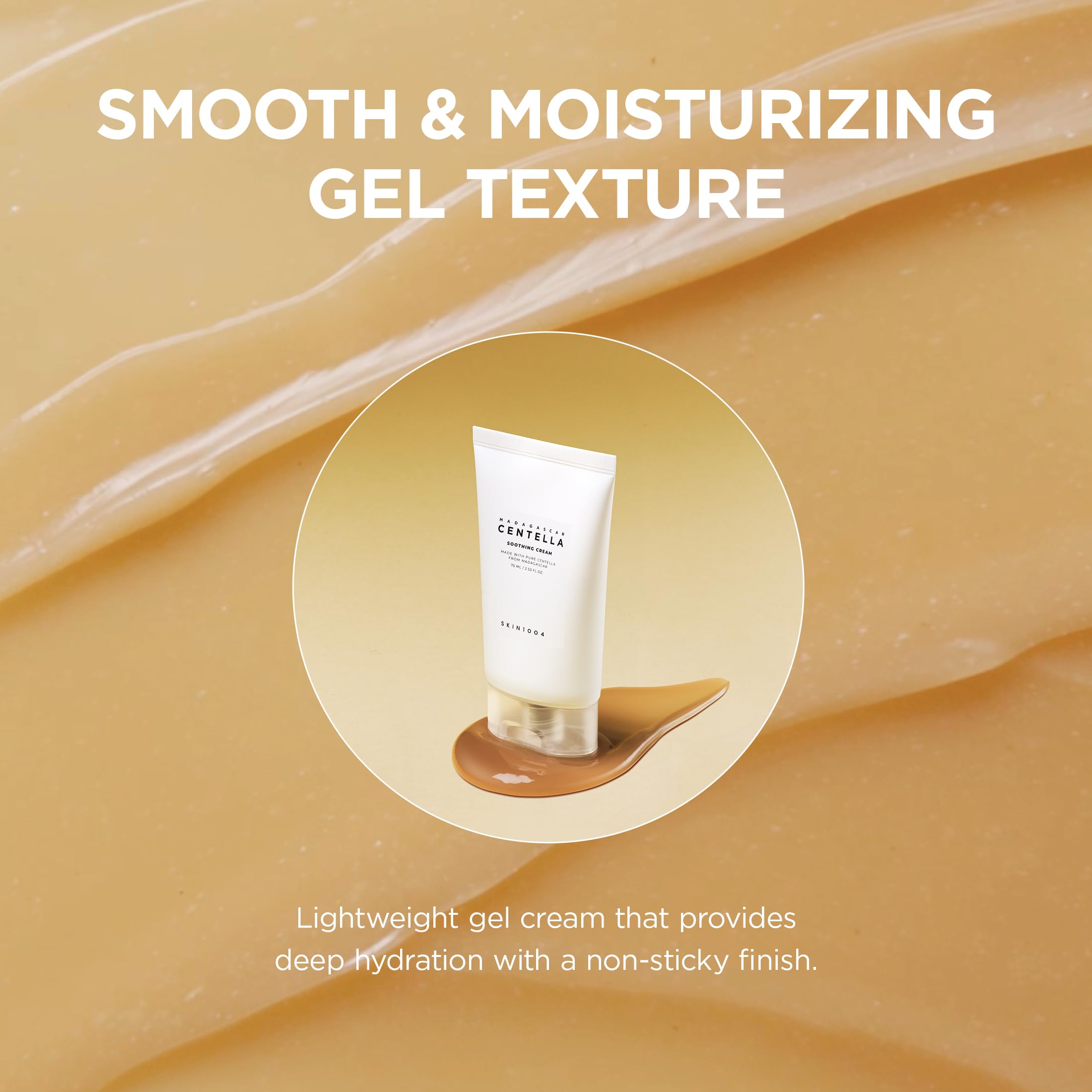 Close-up of applying SKIN1004 Centella Soothing Cream on the face