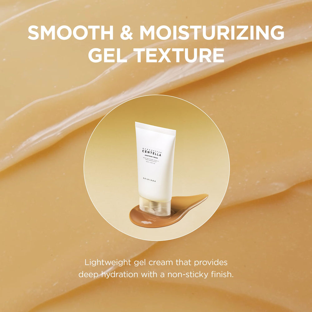 Close-up of applying SKIN1004 Centella Soothing Cream on the face