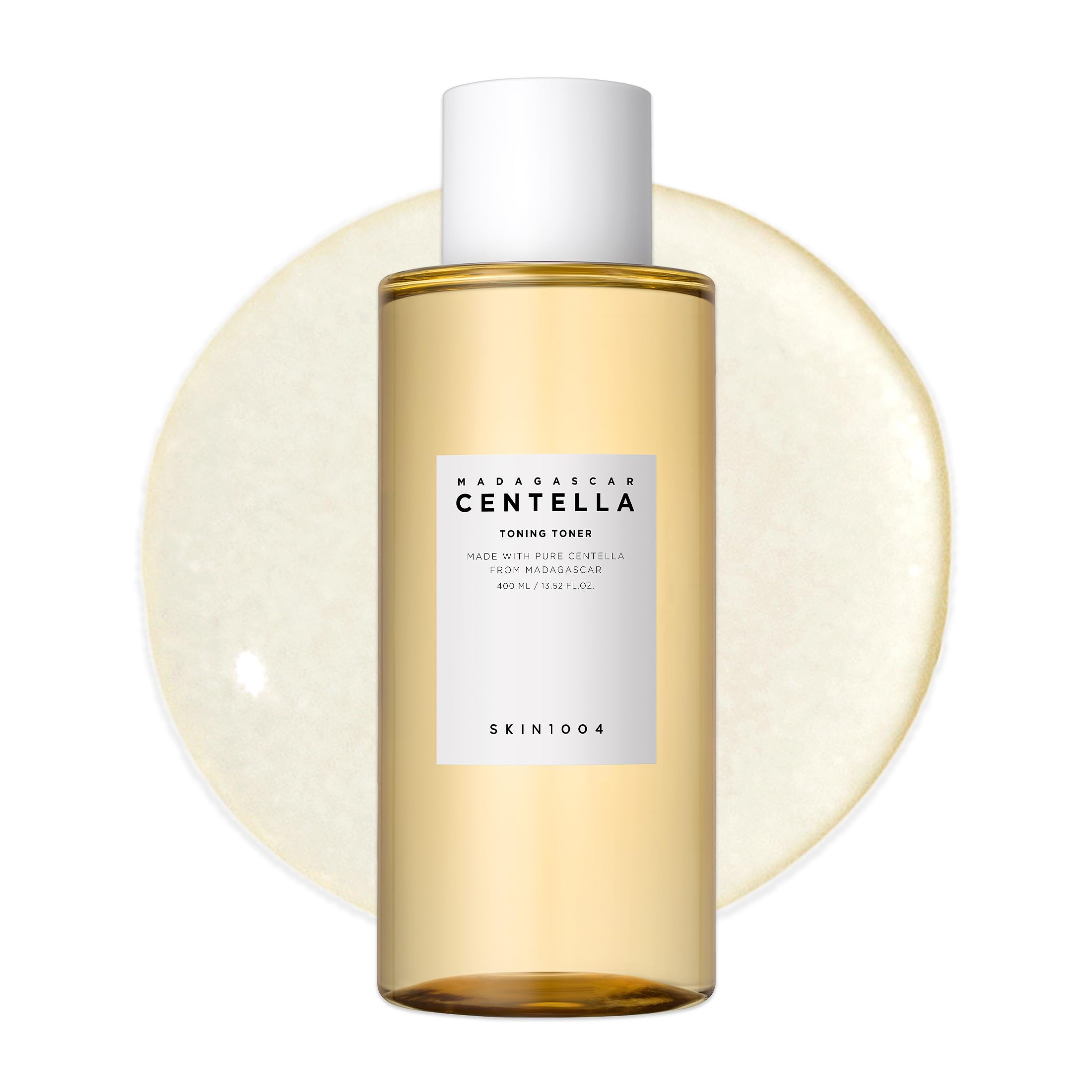Skin1004 Centella Toning Toner bottle-front shows soothing hydration for sensitive skin.