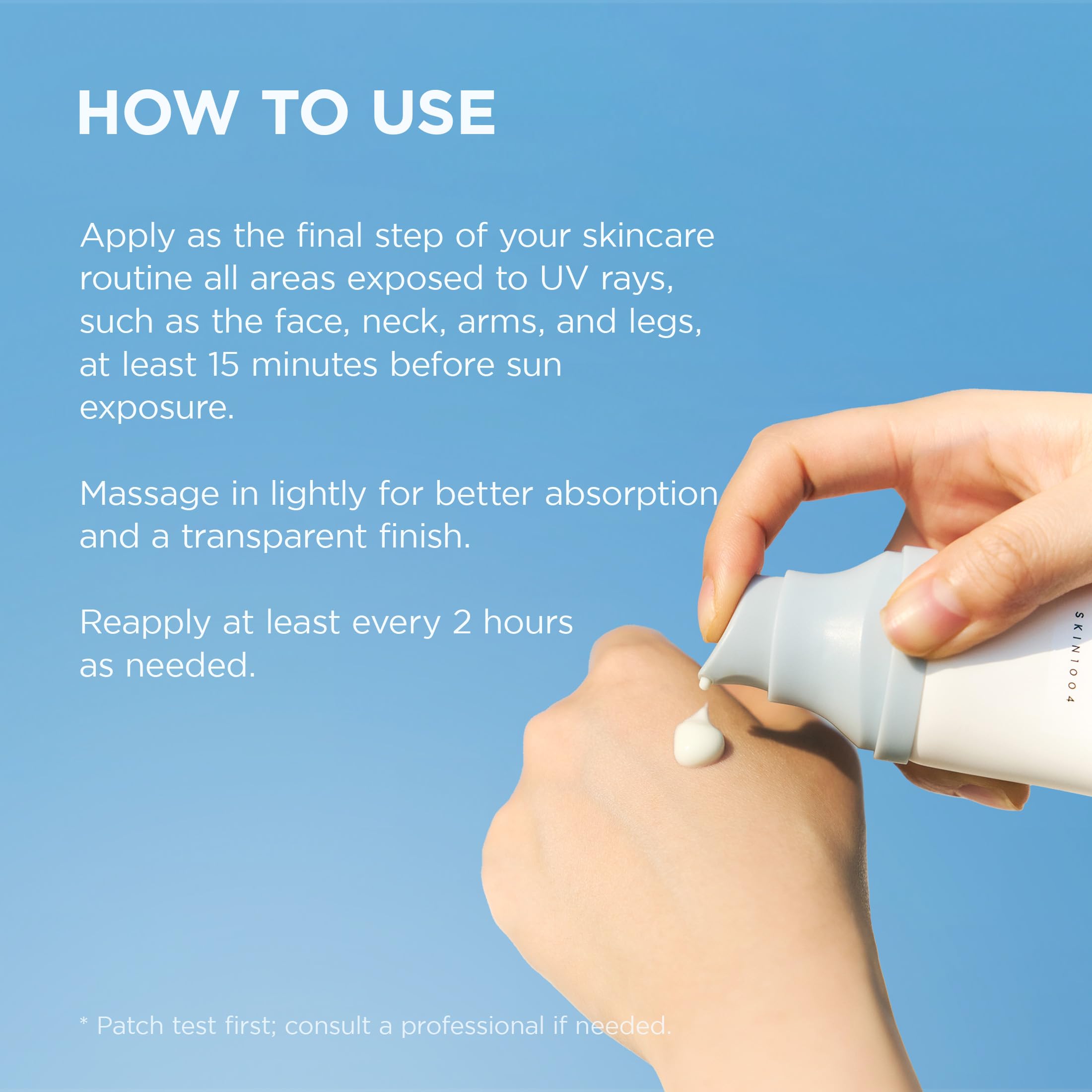 SKIN1004 ingredients label closeup showing gentle, skin-friendly formulation benefit