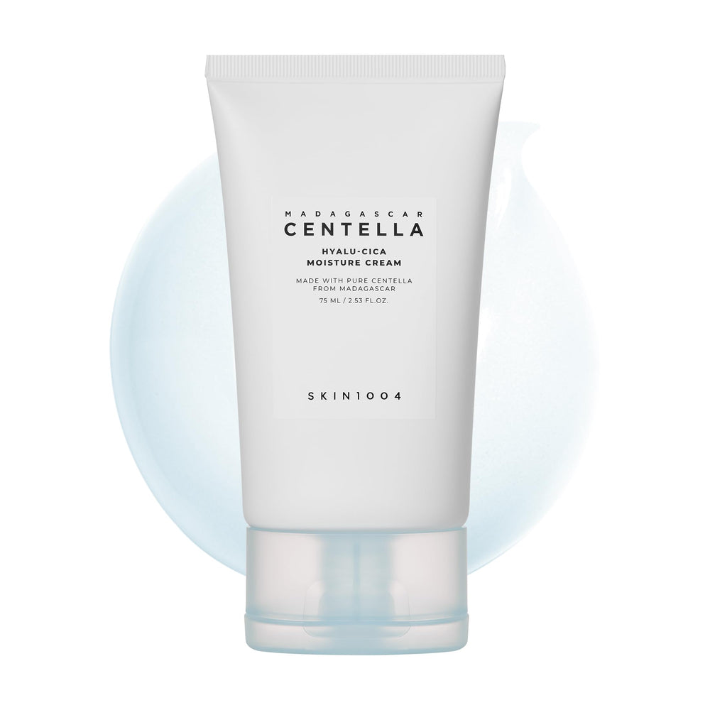 SKIN1004 Hyalu-Cica moisture cream jar closeup showing long-lasting hydration