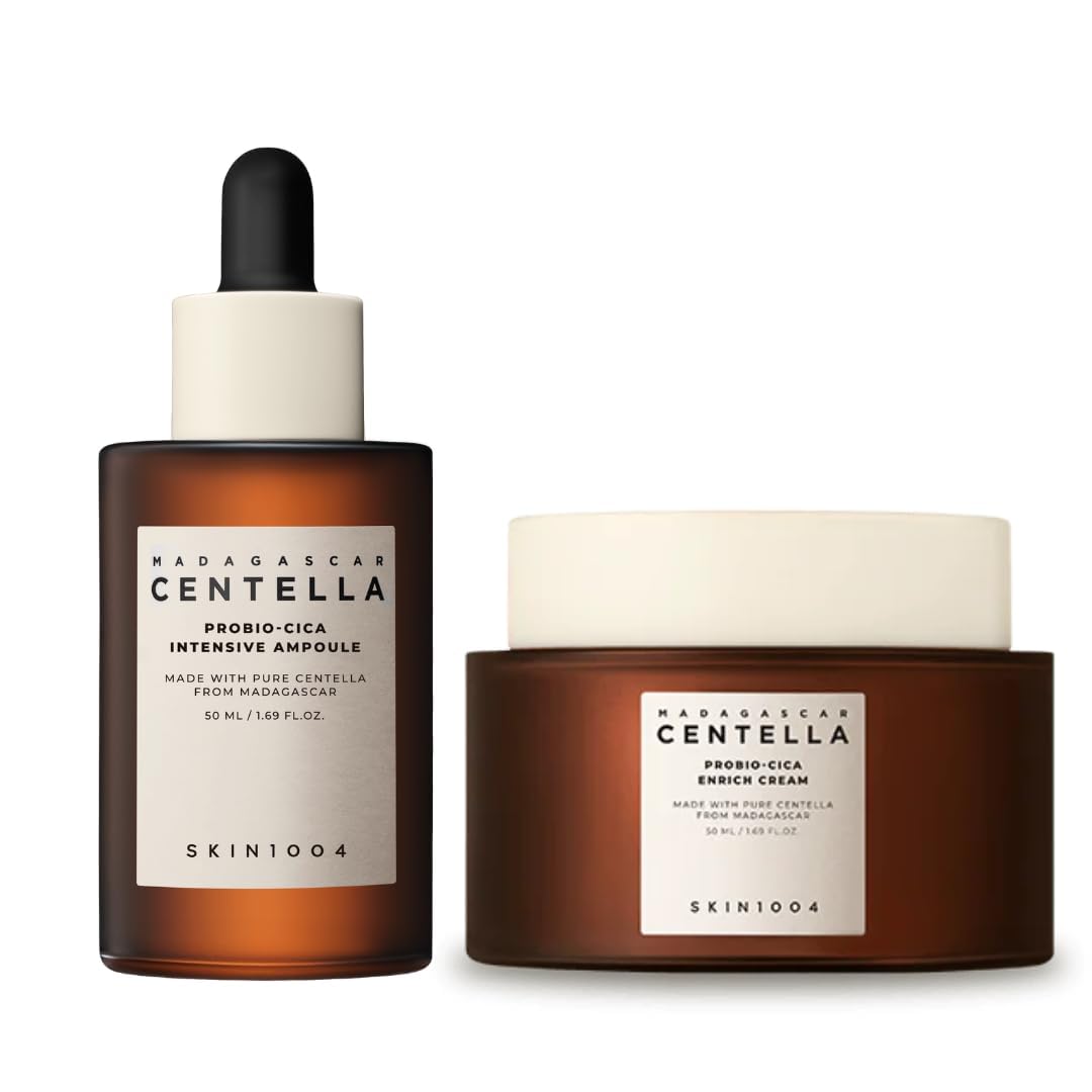 SKIN1004 Madagascar Centella ampoule bottle shows calming hydration for sensitive skin